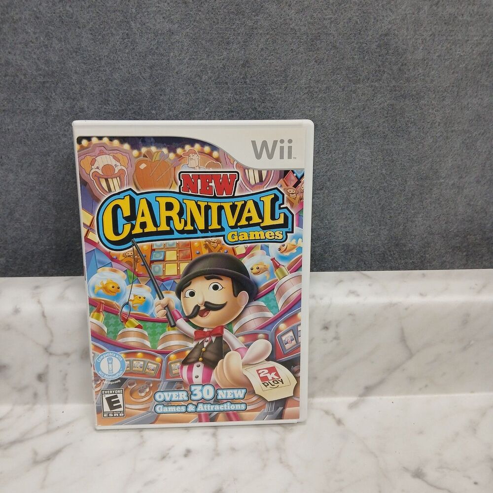 New Carnival Games (Nintendo Wii) CIB COMPLETE & TESTED